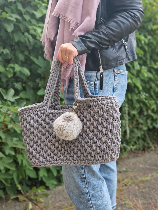 Handmade Shopper in  Stone