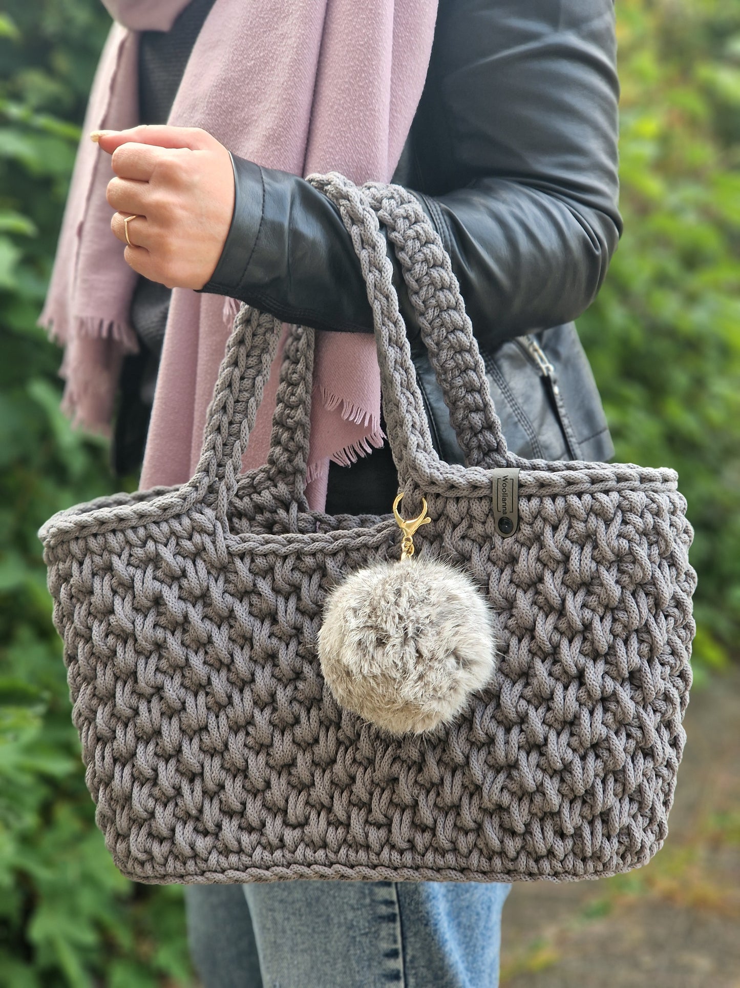 Handmade Shopper in  Stone