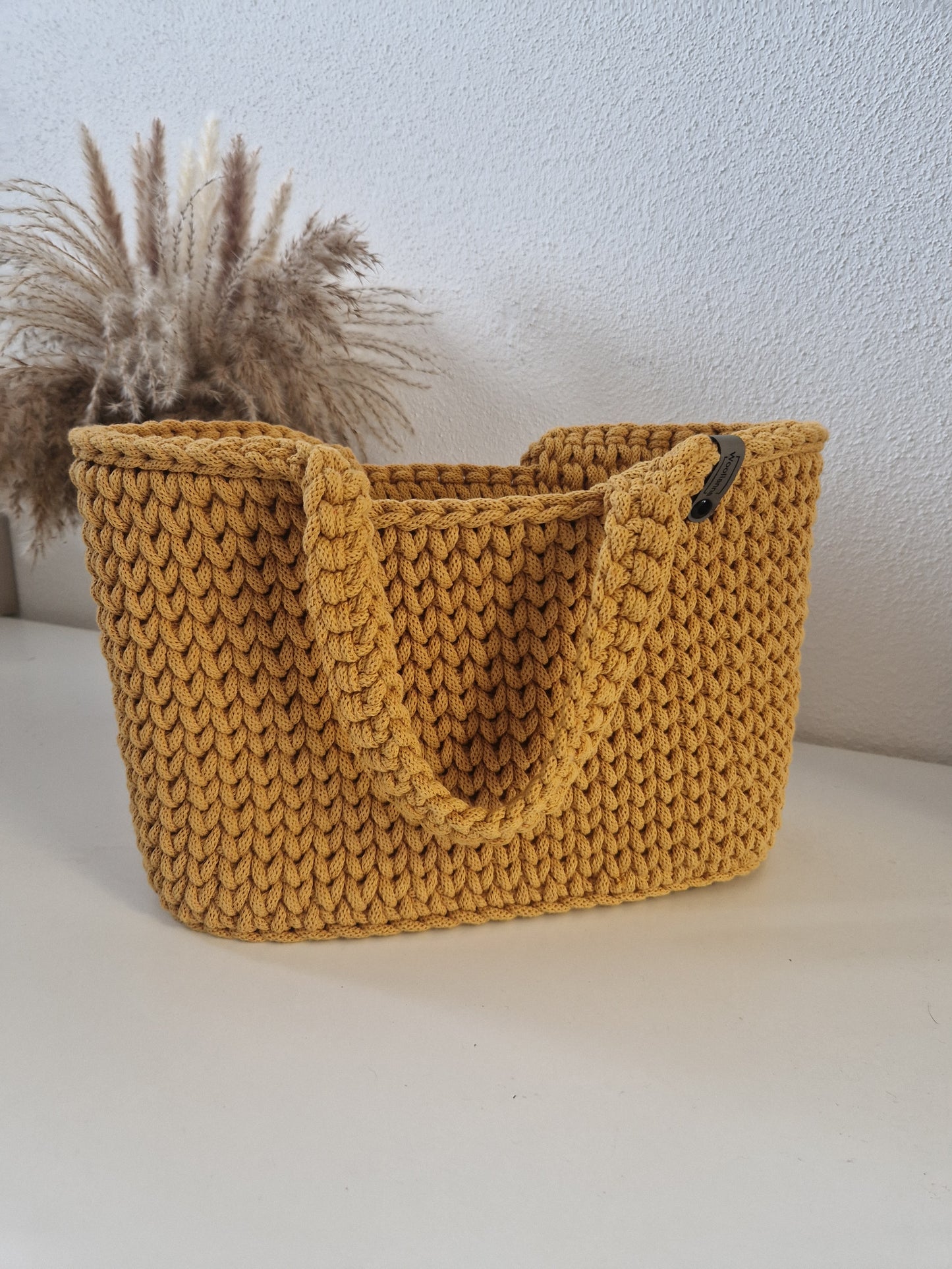 Handmade Shopper in  Mustard